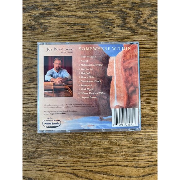 Joe Bongiorno Solo Piano CD Somewhere Within Whisperings Label - Picture 4 of 4